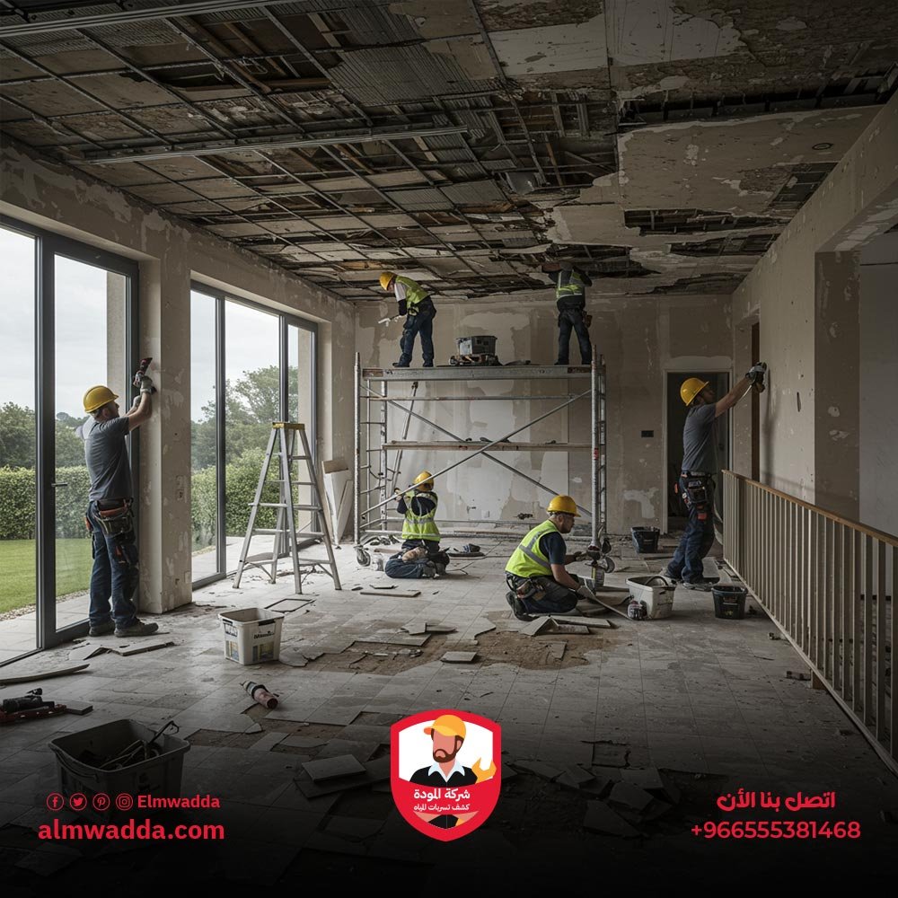 إصلاح السقف والأرضيات