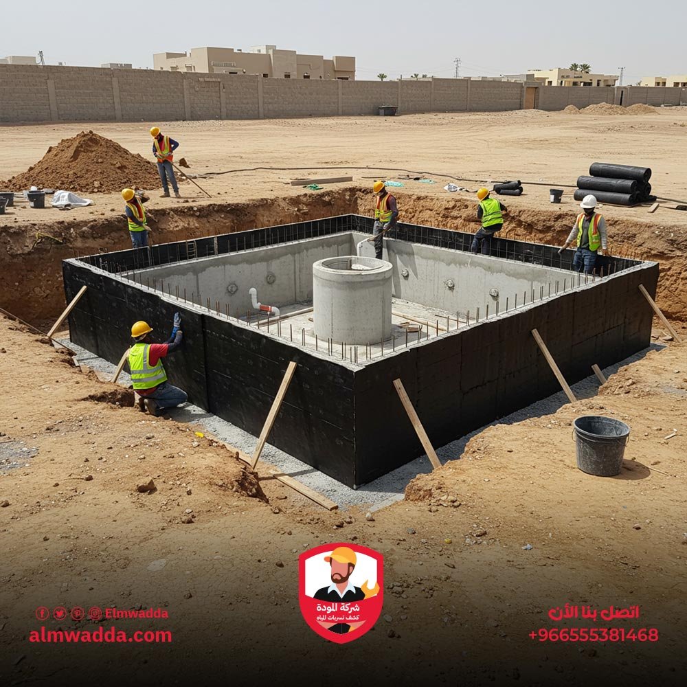 خطوات إنشاء خزانات المياه