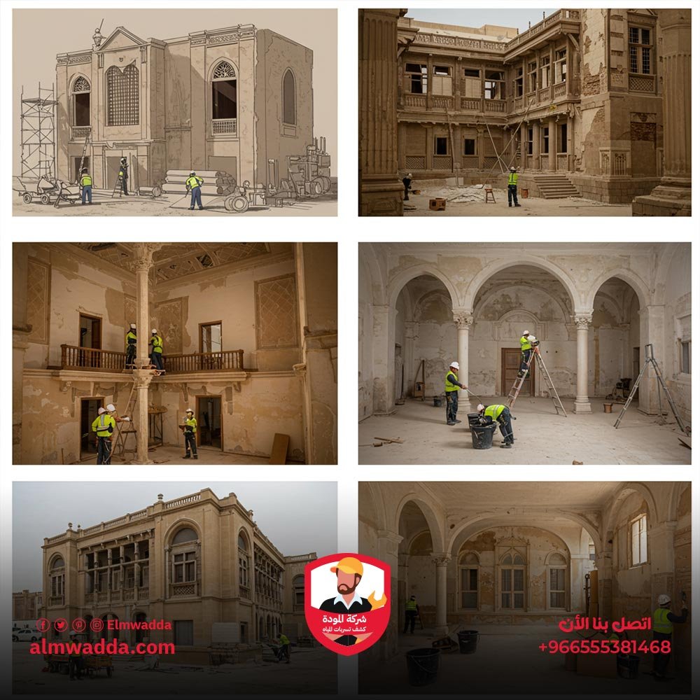 مراحل ترميم المباني