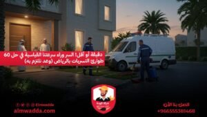 60 دقيقة أو أقل! السر وراء سرعتنا القياسية في حل طوارئ التسربات بالرياض (وعد نلتزم به)