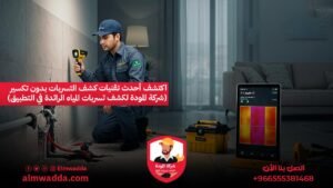اكتشف أحدث تقنيات كشف التسربات بدون تكسير (شركة المودة لكشف تسربات المياه الرائدة في التطبيق)