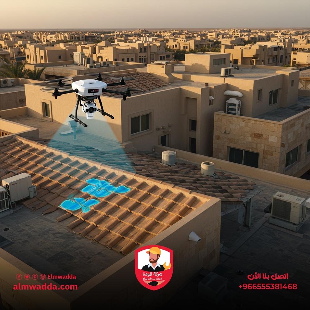 لماذا تعتبر الطائرات المسيرة الحل الأمثل لفحص تسربات الأسطح؟