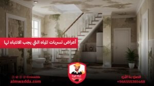 أعراض تسربات المياه التي يجب الانتباه لها
