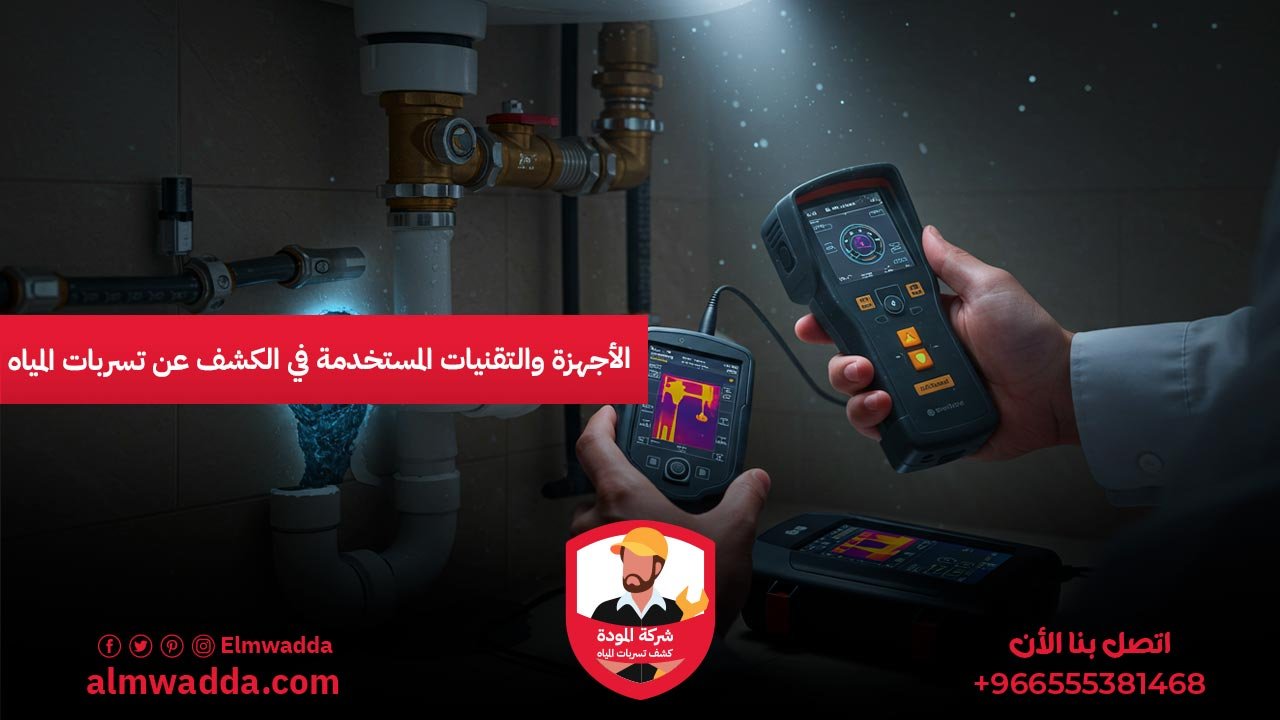 الأجهزة والتقنيات المستخدمة في الكشف عن تسربات المياه