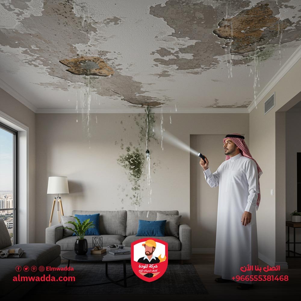 العلامات الدالة على وجود تسرب مياه