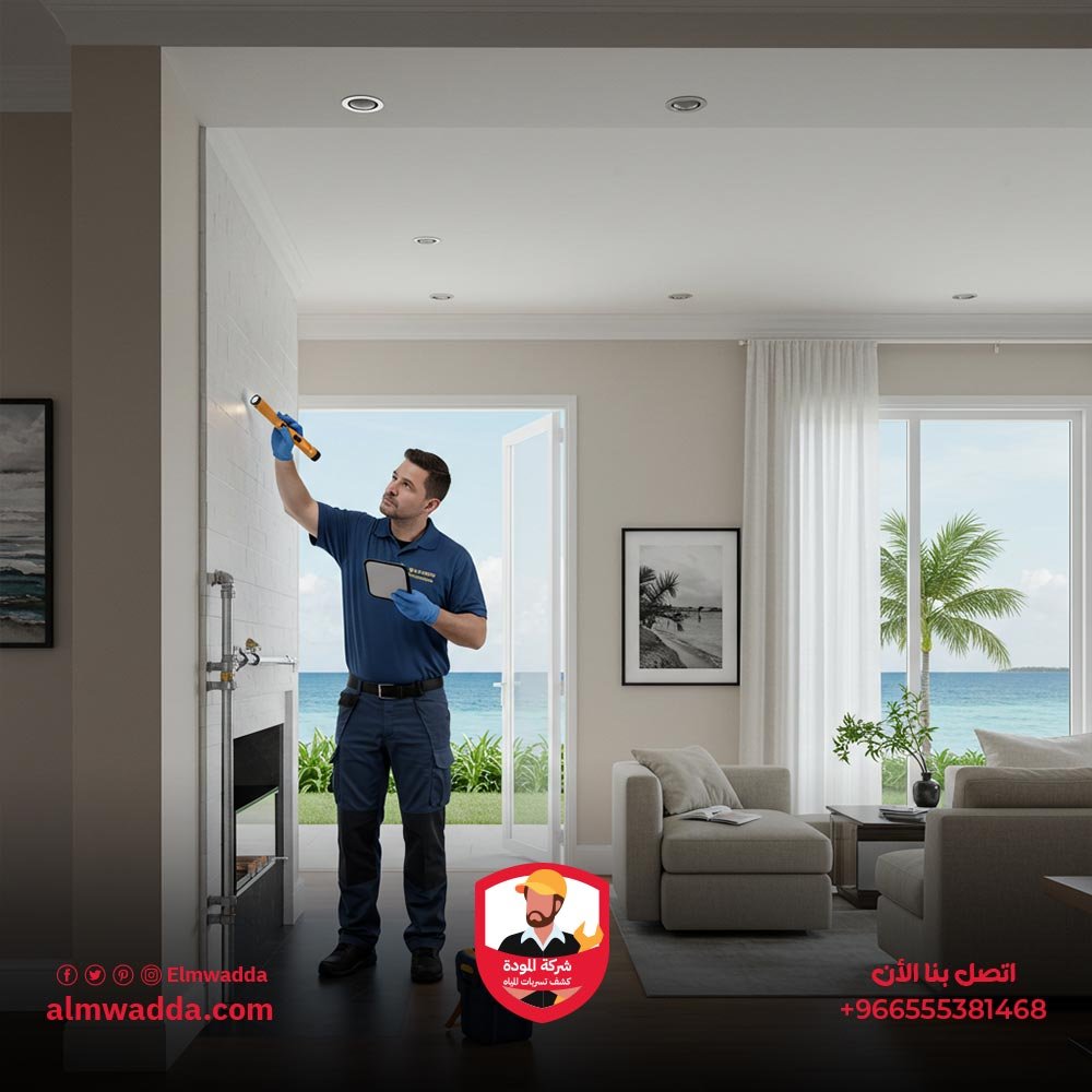 الفحص البصري لاكتشاف تسربات المياه
