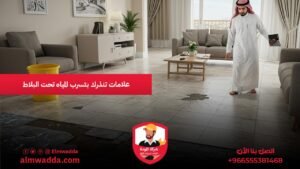 علامات تنذرك بتسرب المياه تحت البلاط