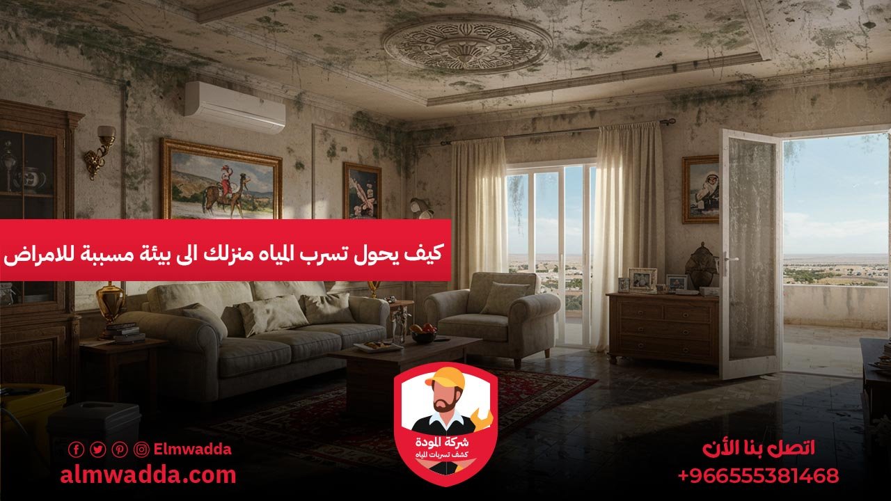 كيف يحول تسرب المياه منزلك الى بيئة مسببة للامراض