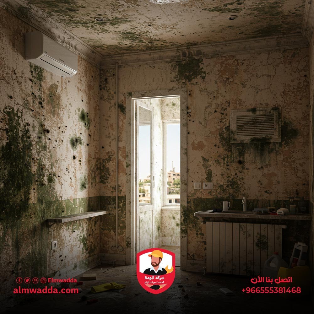 مخاطر الفطريات والبكتيريا الناتجة عن التسرب