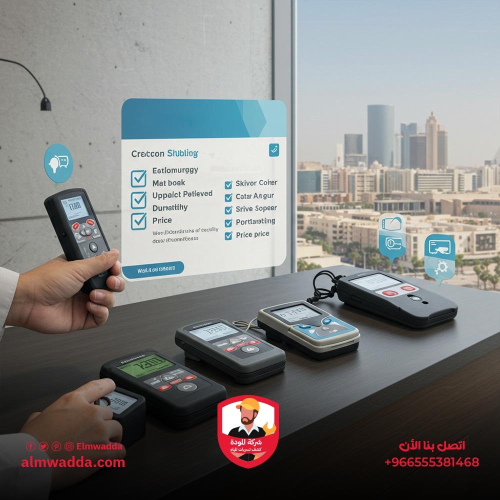 معايير اختيار جهاز كشف تسربات المياه في الرياض