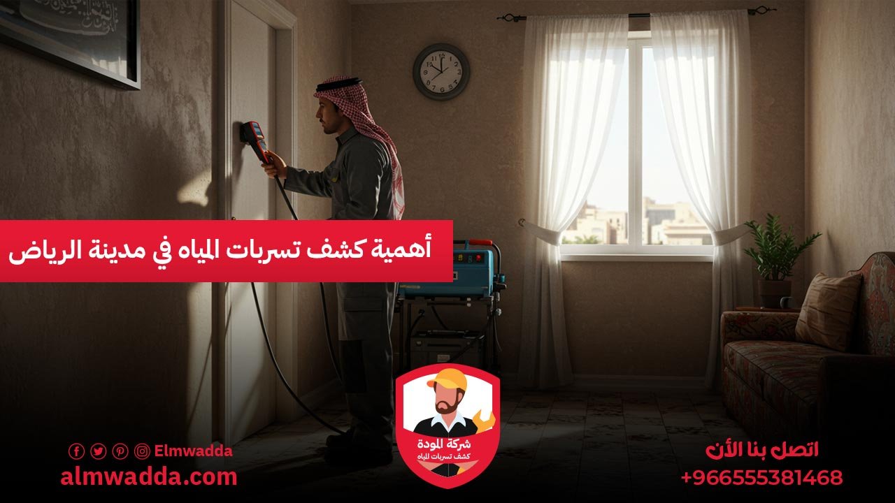 أهمية كشف تسربات المياه في مدينة الرياض