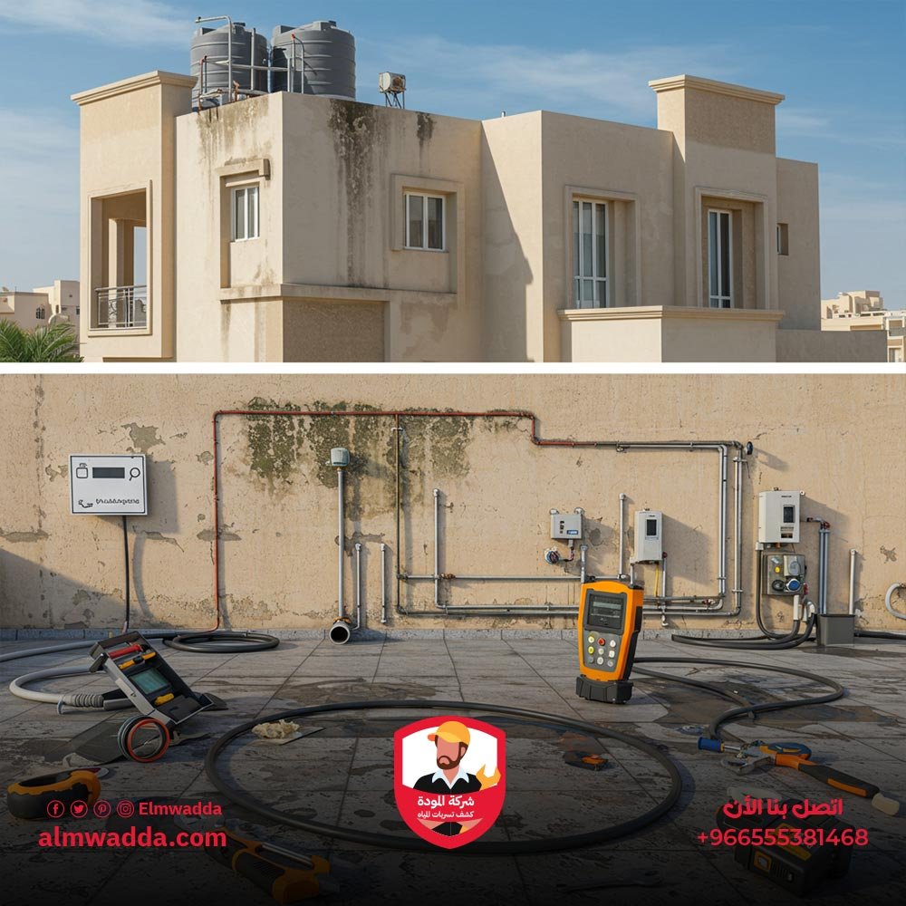 العلامات الدالة على تسربات الجدران والأسطح