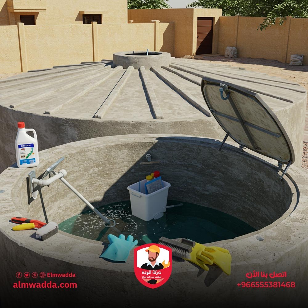 خطوات التنظيف التفصيلية للخزانات الأرضية