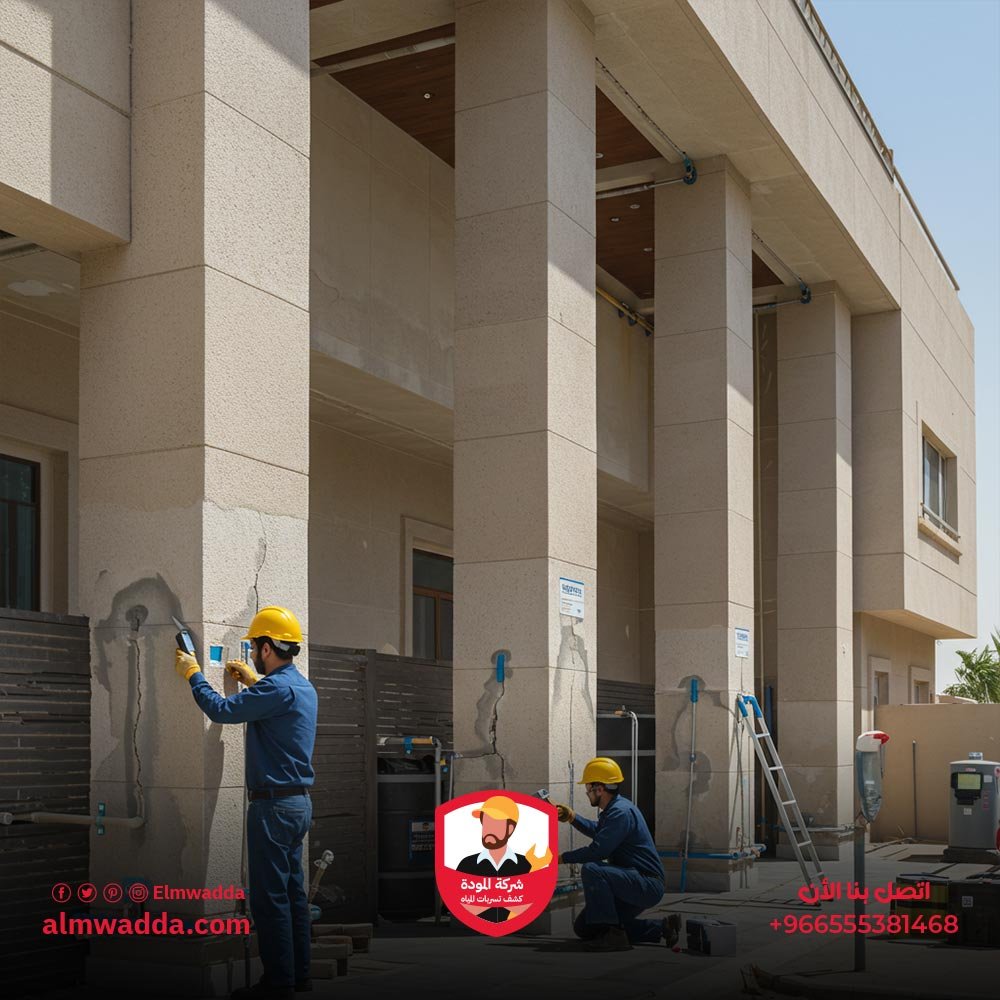 خطوات علاج التسربات في الهياكل الرأسية