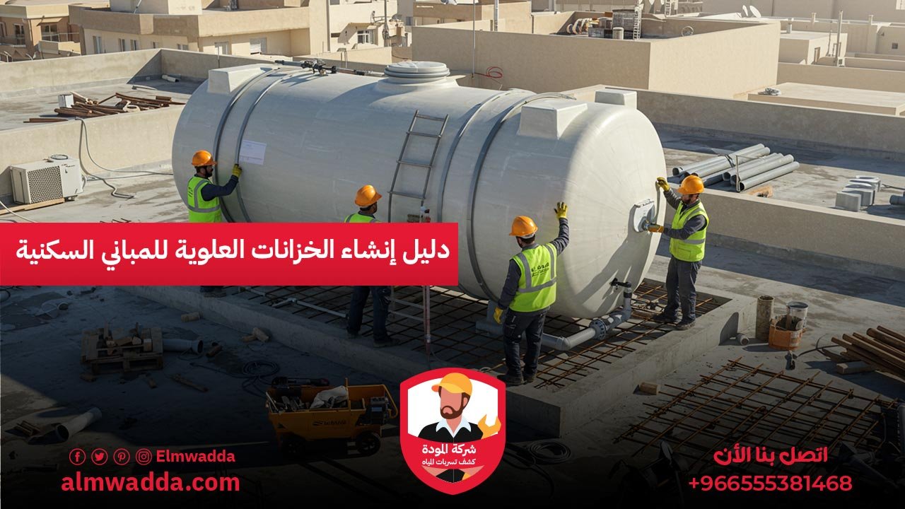 دليل إنشاء الخزانات العلوية للمباني السكنية