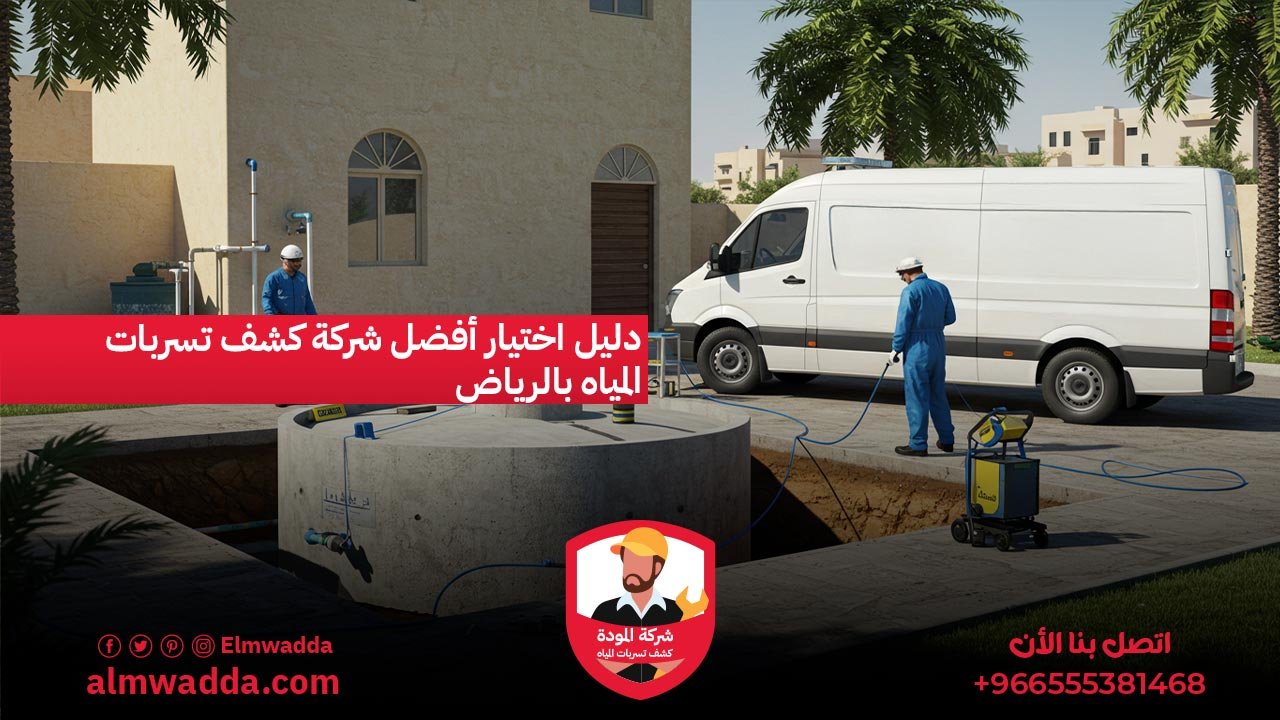 دليل اختيار أفضل شركة كشف تسربات المياه بالرياض