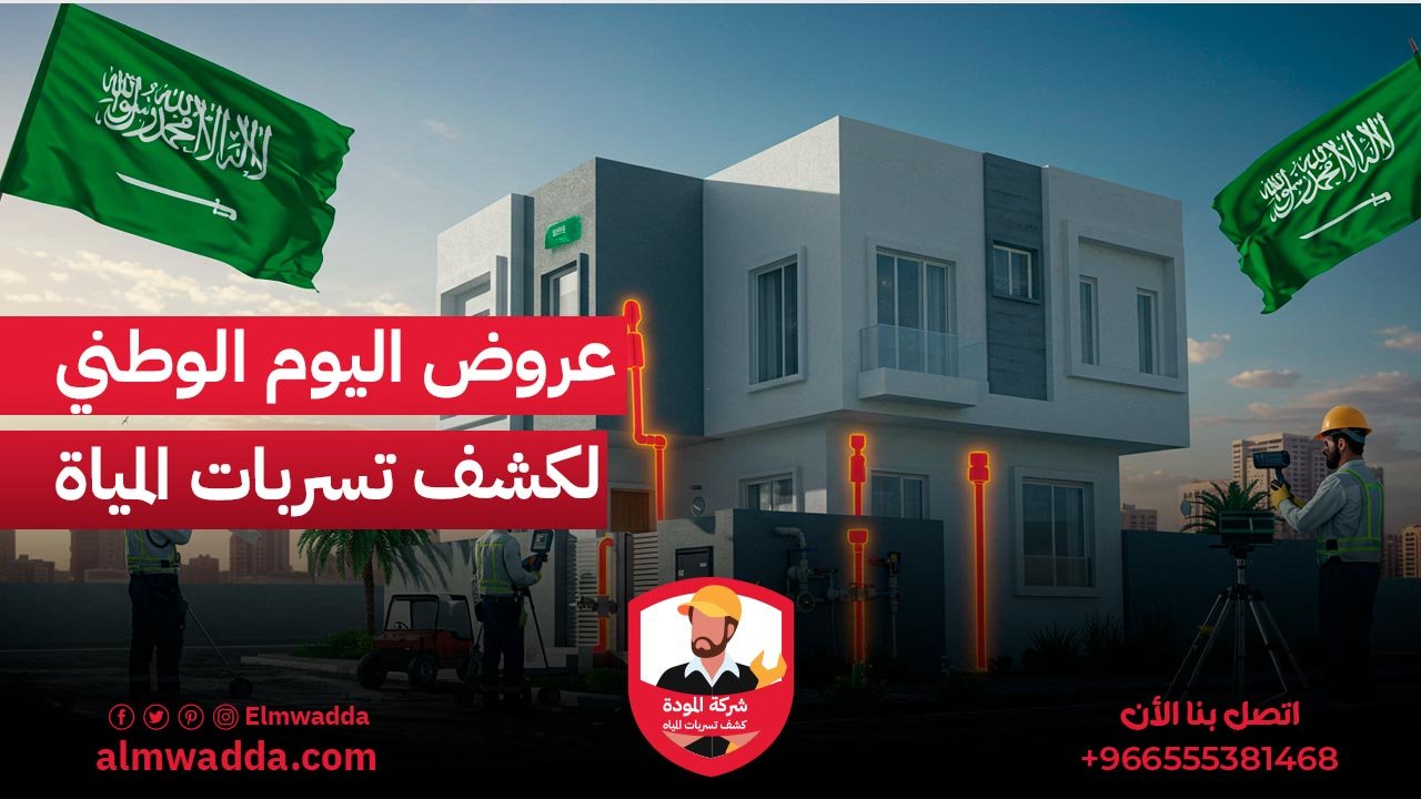 عروض اليوم الوطني السعودي لكشف تسربات المياه بالرياض