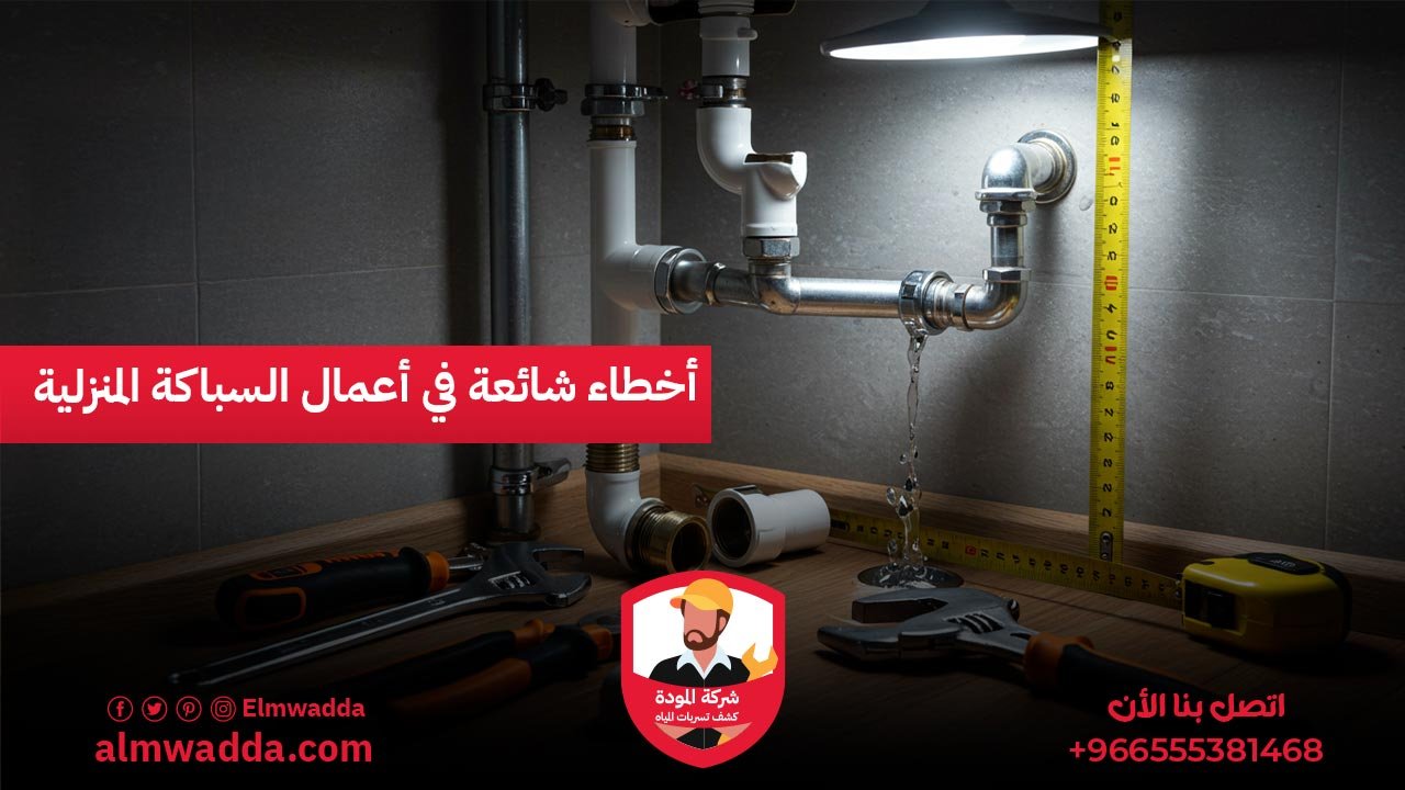 أخطاء شائعة في أعمال السباكة المنزلية