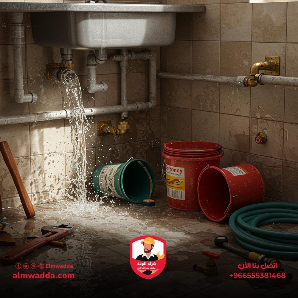 مشاكل تسرب المياه الطارئة
